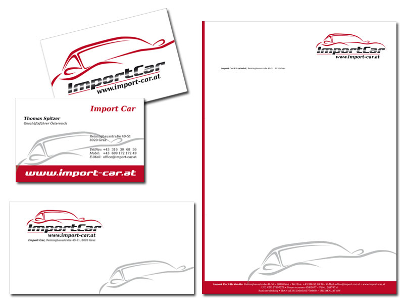 styrolart print- und webdesign - Import-Car, Logoerstellung - Branding, Visitenkarten, Briefpapier, Firmenbeschriftung