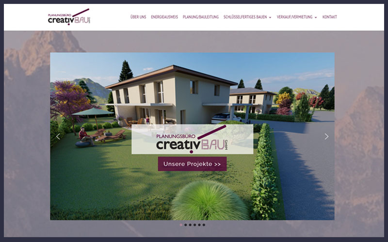 Styrolart Print und Webdesign - Planungsbüro Creativbau Kofler - Redesign Website