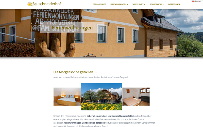 Styrolart Print und Webdesign - Biobauernhof Sauschneiderhof - Webdesign Websiteerstellung