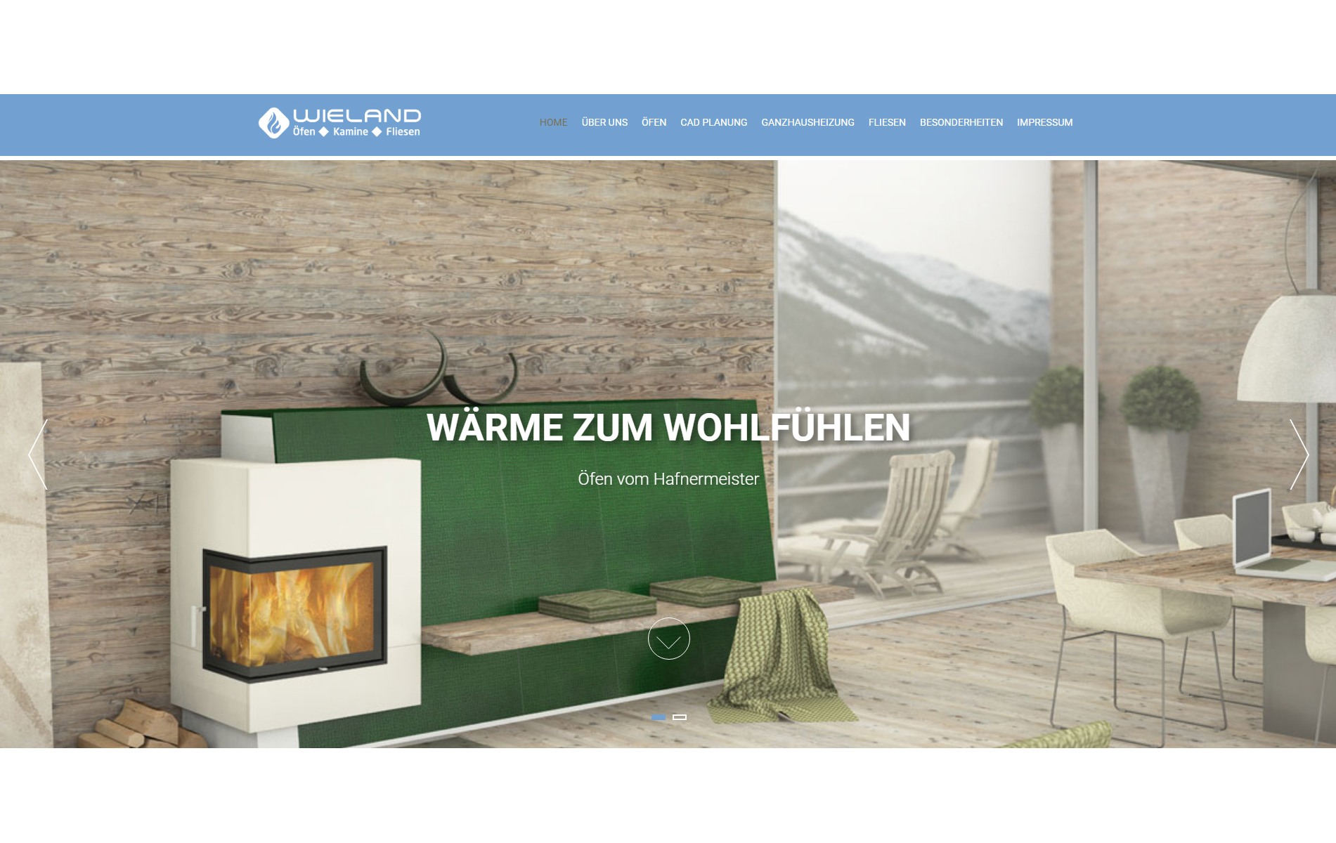 Styrolart Print und Webdesign - Wieland - Öfen Kamine Fliesen, Webdesign Websiteerstellung
