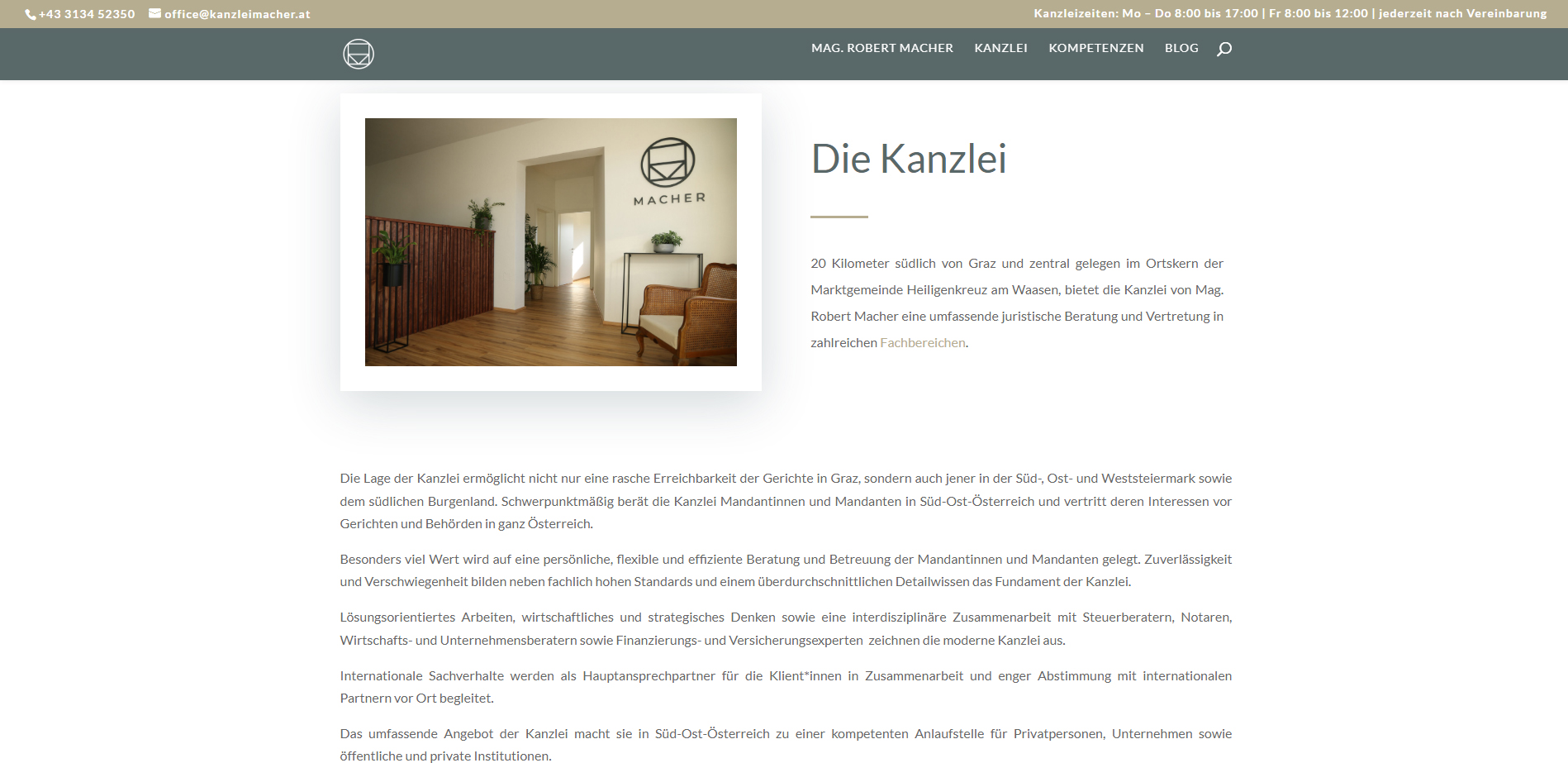 Kanzlei Mag. Macher Webdesign Styrolart